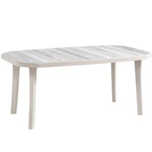 Mesa resina miami patchwork 165 x 100 cm Grosfillex