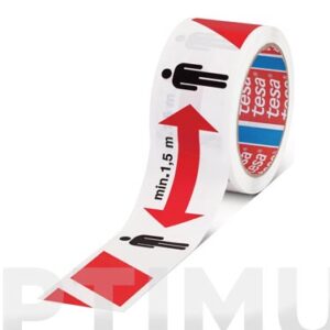 Cinta adhesiva sealizacion temporal distanciamiento social Tesa Tesa tape 50 m x 50 mm