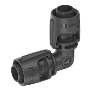 Pieza en "l" micro drip premium Gardena 13 mm 1/2" 5 uds
