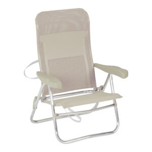 Silla playa 7 posiciones Beige Crespo