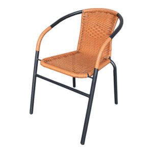 Silla acero ratan sintetico Natural Import