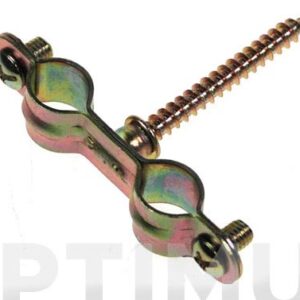 Abrazadera M6 doble con tornillo 5 uds. 12 mm Saet-94