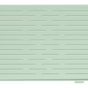 Alfombrilla escurreplatos silicona Brabantia 44 x 32 cm Verde jade